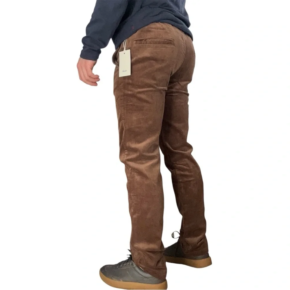 Katin Men’s Pipeline Corduroy Pant Size Small Slim Straight Brown New
